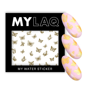 Water Sticker - MY Gold Butterfly Sticker